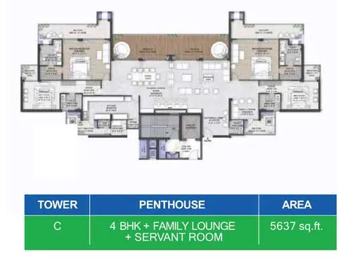 penthouse unit plan