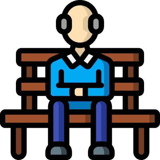 sitting bench icon